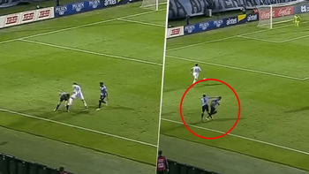 video: el neuquino acuna humillo a godin, que ¡trompeo a companero!