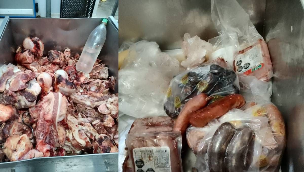 La mayor parte de los alimentos en mal estado, eran huesos.