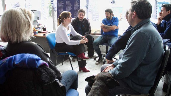 Magdalena Odarda se reunió con los ex empleados de Interlagos
