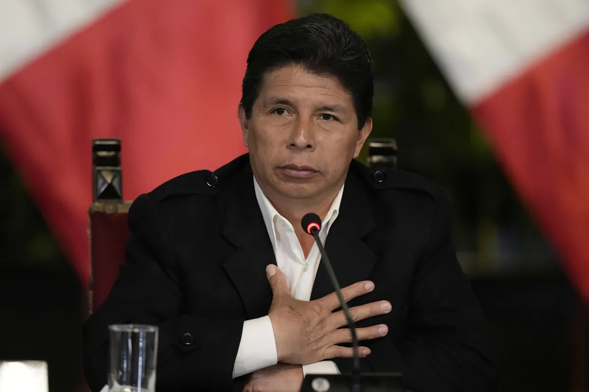Crisis en Perú:  Pedro Castillo quedó detenido