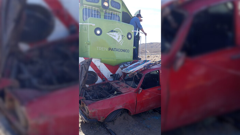 Una familia resultó herida tras ser embestida por el Tren Patagónico