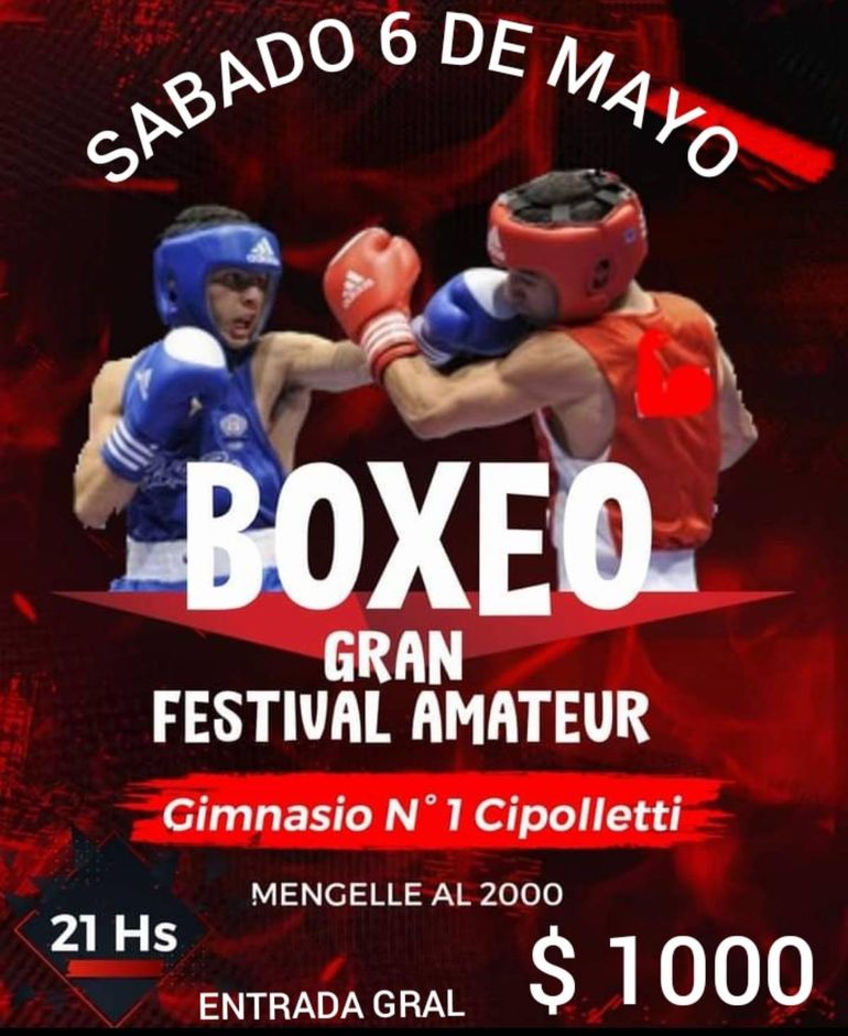 Cipolletti se viste de gala para la velada de Boxeo