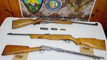 caza furtiva: dos detenidos y armas de fuego secuestradas