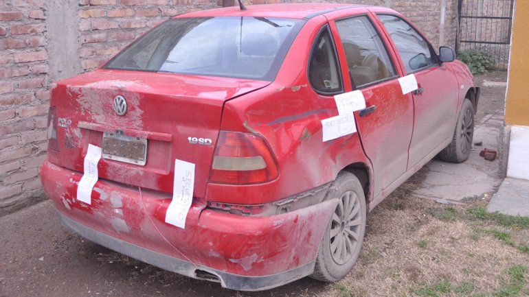El Volkswagen Polo de los sospechosos fue secuestrado. 
