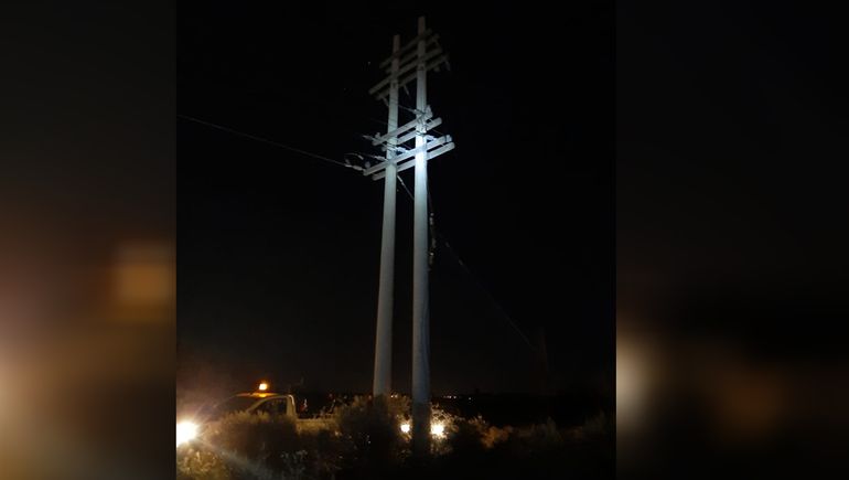 Apagón en Cipo: tras los robacables, ahora aparecieron los ladrones de columnas