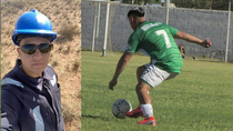 Natan Cayuqueo, una estrella en la Liga de la Confluencia pasada colgó los botines y se puso el mameluco.