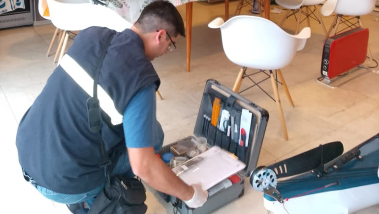 Personal de Criminalística identificó los elementos robadas y pudo devolvérselos a sus propietarios.