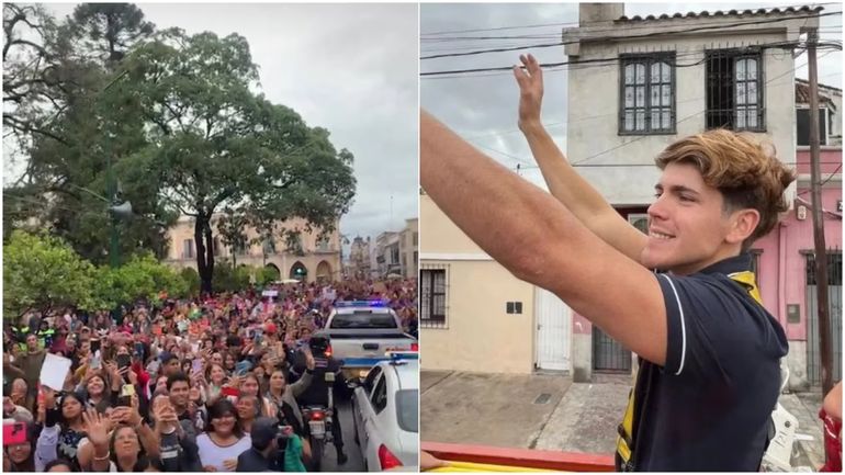Salta: una multitud recibió a Marcos tras ganar Gran Hermano