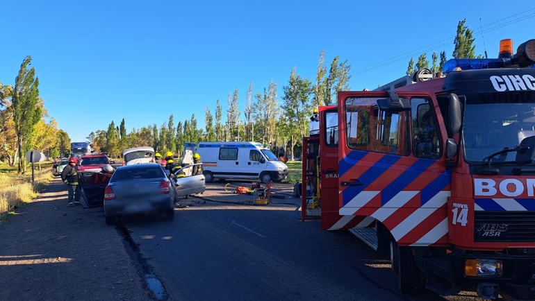 El accidente se produjo este sábado por la mañana en Cinco Saltos.
