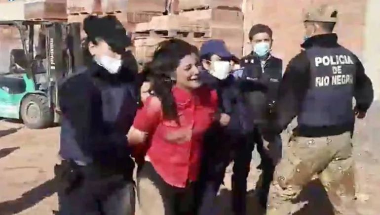 La concejala Rodríguez durante el procedimiento.