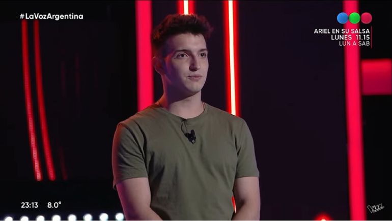 El jurado lo reconoció por Instagram y entró a La Voz Argentina