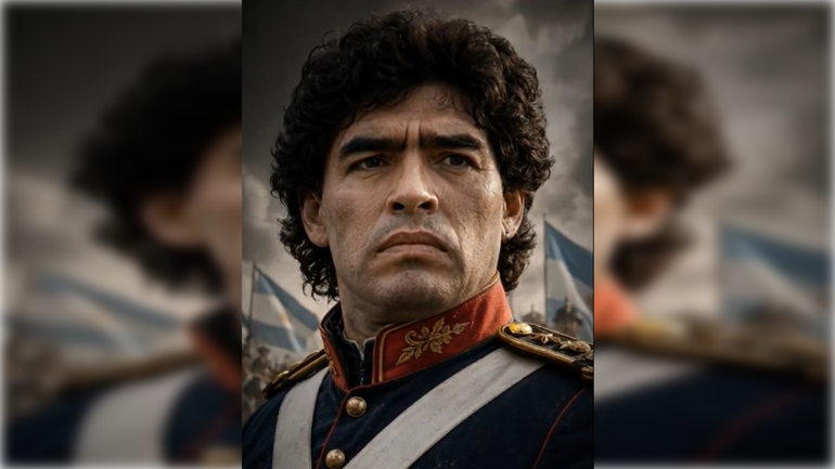 Argentina vs. Inglaterra: un video hecho con IA imagina una guerra entre ídolos de ambos países.
