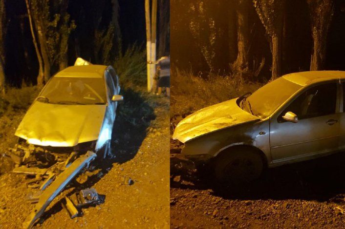 Quiso sobrepasar otro vehículo y volcó en Ruta Chica