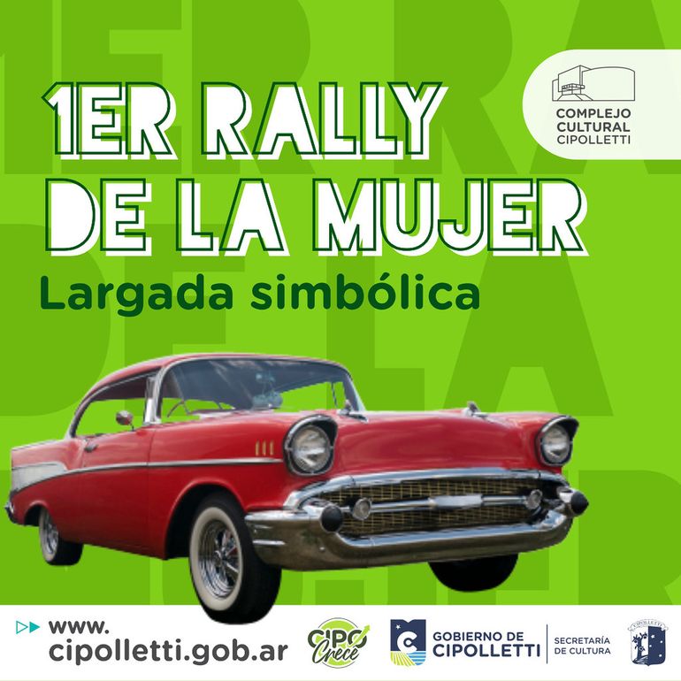 Este fin de semana se viene el primer Rally de la Mujer a Cipolletti