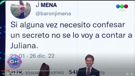 Juliana le dio una picante respuesta a Jimena Barón durante el Debate de Gran Hermano.