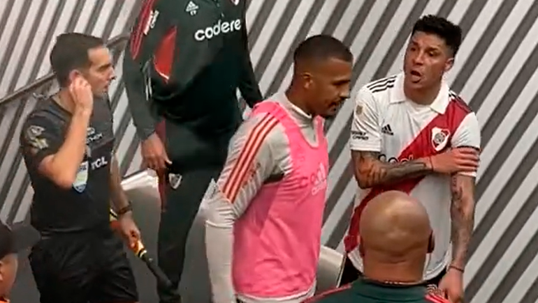 Inédito video: el cruce entre Enzo Pérez y Chiquito Romero tras el Superclásico