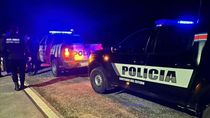 La policía acordonó el área donde fue hallado el cuerpo del bebé.