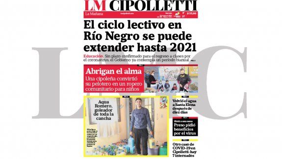 la edicion impresa de lm cipolletti de hoy
