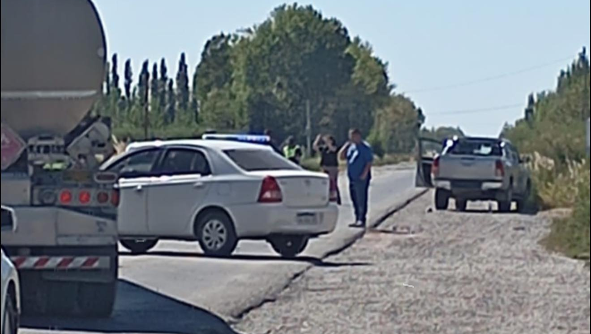 El hecho se registró a 3 kilómetros del cuerpo de Seguridad Vial de Allen sobre ruta 22.