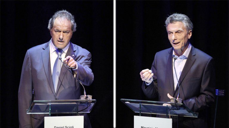 Daniel Scioli y Mauricio Macri