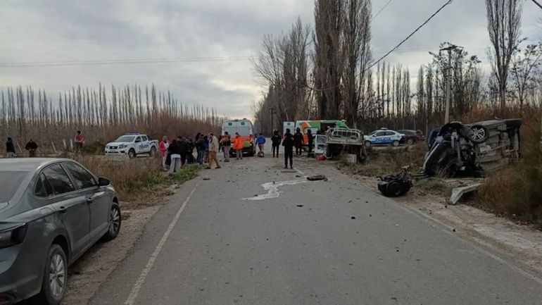 El siniestro se registró pasado el mediodía de este lunes en la zona cercana a Chacramonte. Foto: Gentileza.