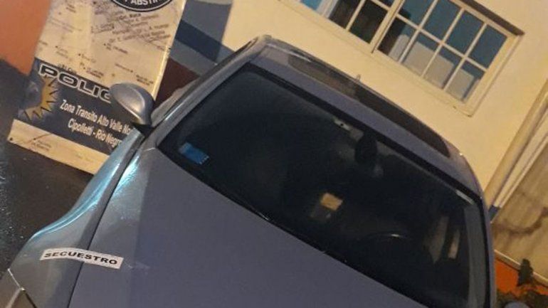 El BMW quedó secuestrado en el puesto de la Policía Caminera.