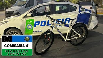 La bicicleta robada al adolescente fue encontrada en poder de un sujeto, que fue imputado y quedó preso acusado de habérsela robado tras darle una patada y encañonarlo.&nbsp;