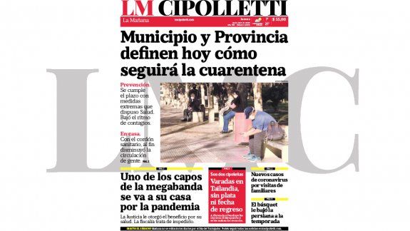 la edicion impresa de lm cipolletti de hoy