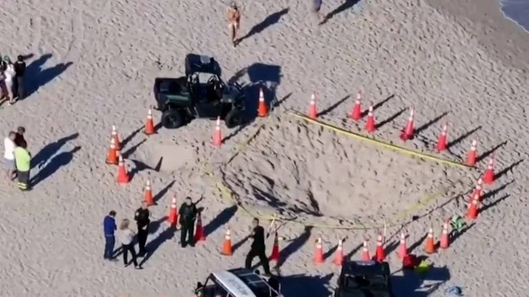 Una nena murió tras ser tragada por la arena en una playa de Miami