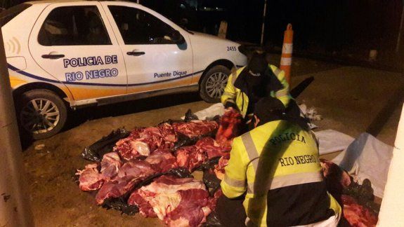 Decomisaron 700 kilos de carne vacuna sin hueso en Catriel