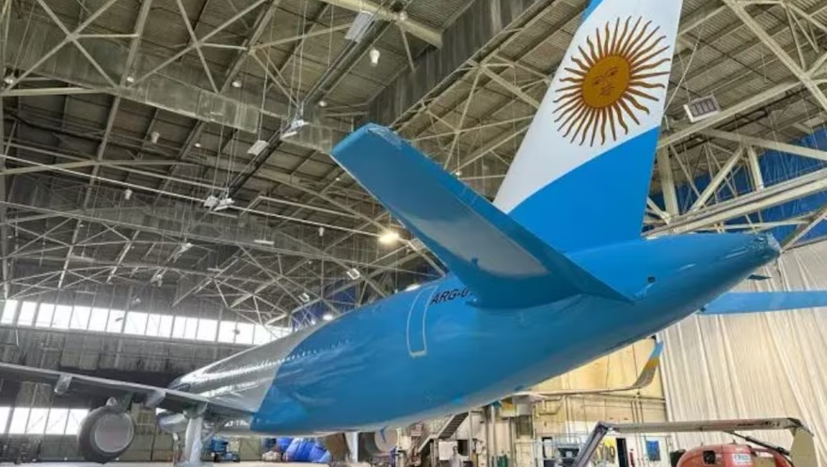 Las primeras imágenes del nuevo avión presidencial
