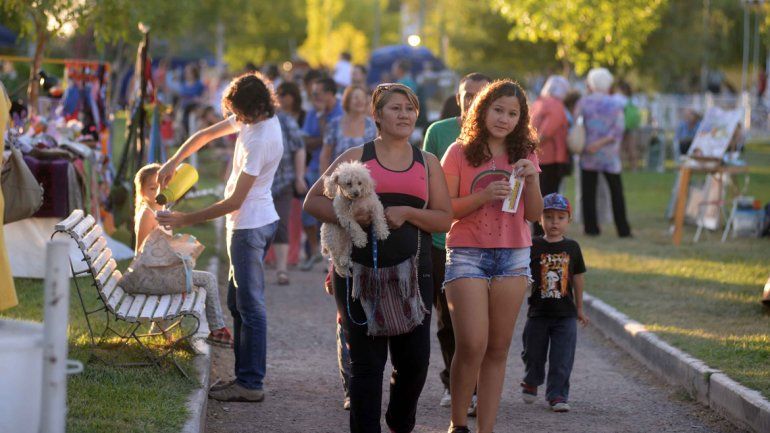 Muchas familias pasaron este fin de semana por el predio del ferrocarril