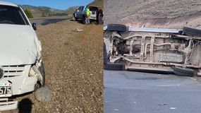 El siniestro se registró esta mañana a 15 kilómetros de Dina Huapi. Foto: Gentileza (Bariloche2000). | LMCipolletti.com El siniestro se registró esta mañana a 15 kilómetros de Dina Huapi. Foto: Gentileza (Bariloche2000).