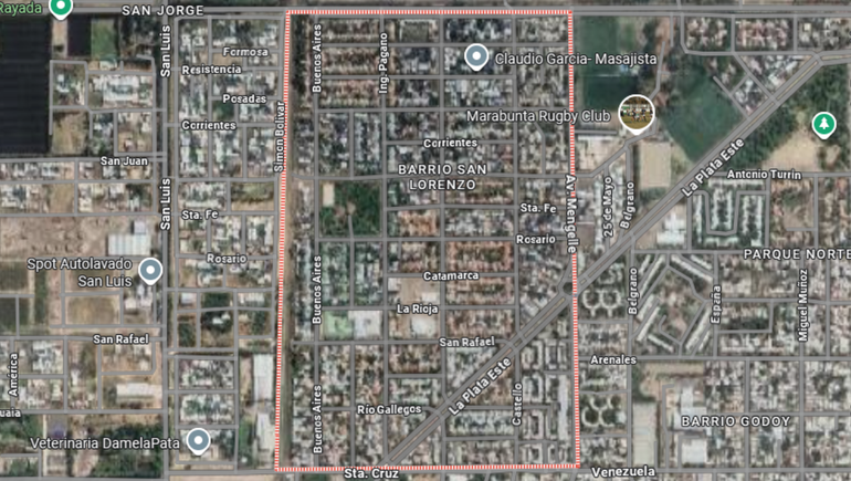 Una vecina del barrio San Lorenzo descubrió a través de un arquitecto y agrimensor, que su vecino le había quitado terreno.