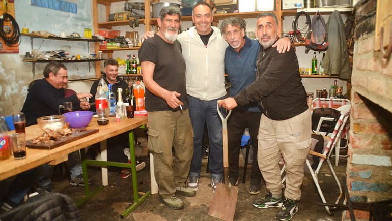 ¡Un equipo de laburantes! Villaruel, Iachetti y los hermanos López. ¡Qué nenes!