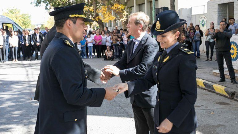 Tortoriello y Fabi presidieron la emotiva ceremonia de ayer.