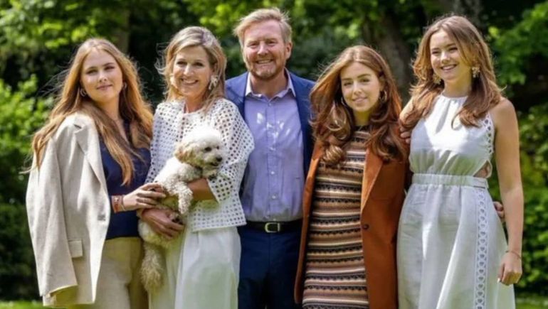 La reina Máxima, el rey Guillermo y sus hijas ya están en Bariloche.