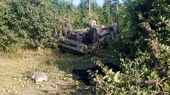 El accidente fatal ocurrió entre Lamarque y Luis Beltrán en las primeras horas de este domingo. Foto: Gentileza.