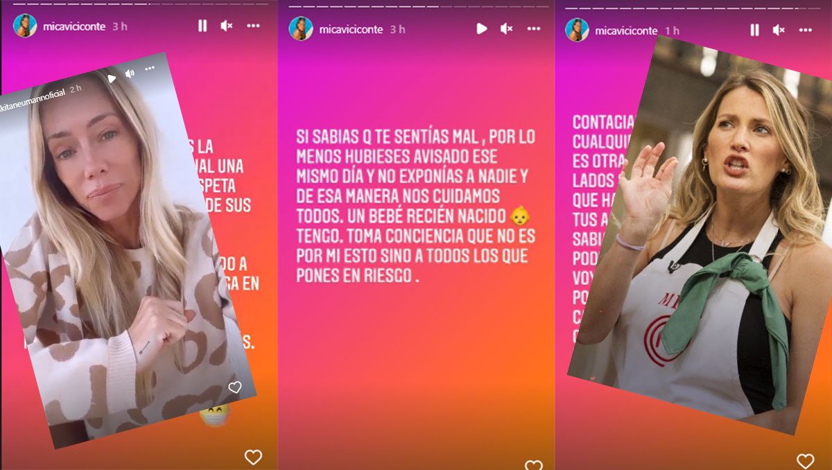 Nicole Neumann tiene COVID y Mica Viciconte explotó en las redes