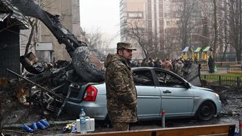 ucrania: se estrello un helicoptero y hay 18 muertos