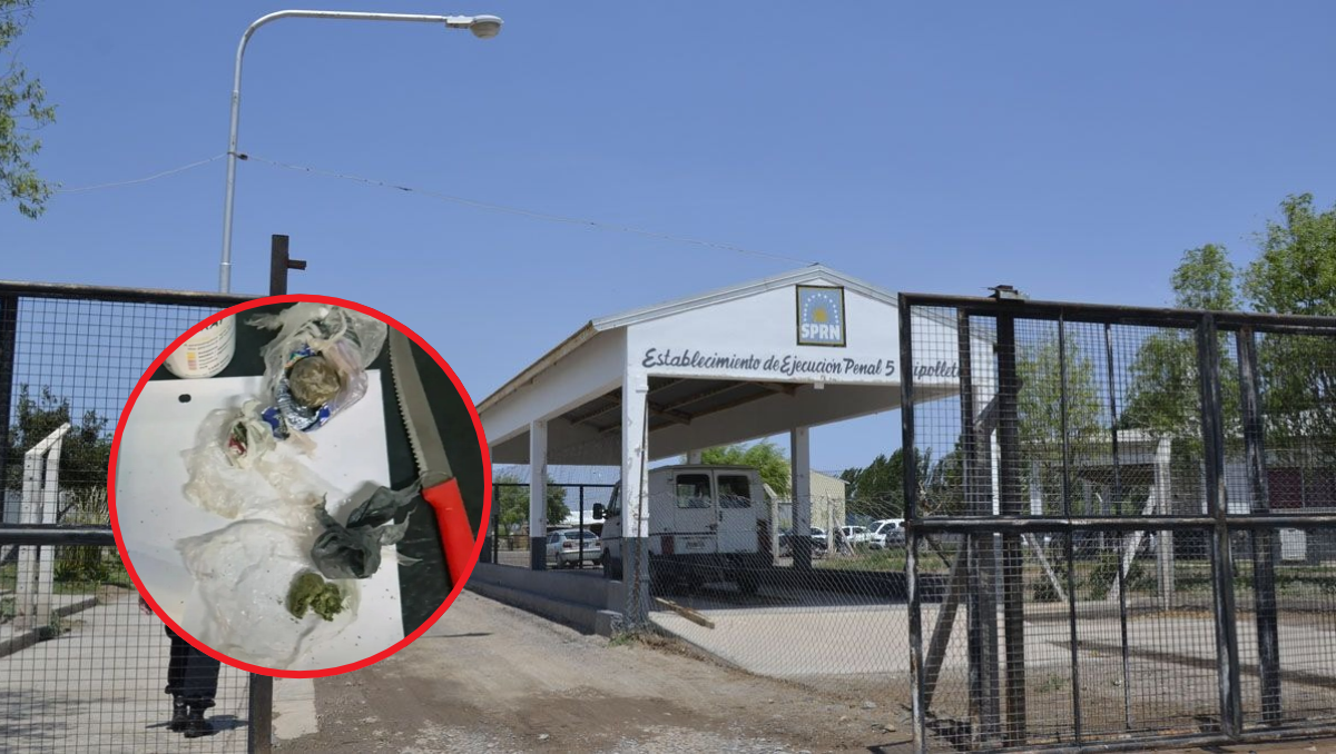 Personal del Servicio Penitenciario logró impedir el ingreso de marihuana al penal de Cipolletti.