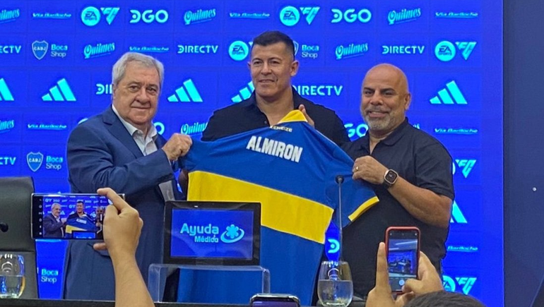 Almirón fue presentado en Boca: Estoy en el club más grande de Argentina