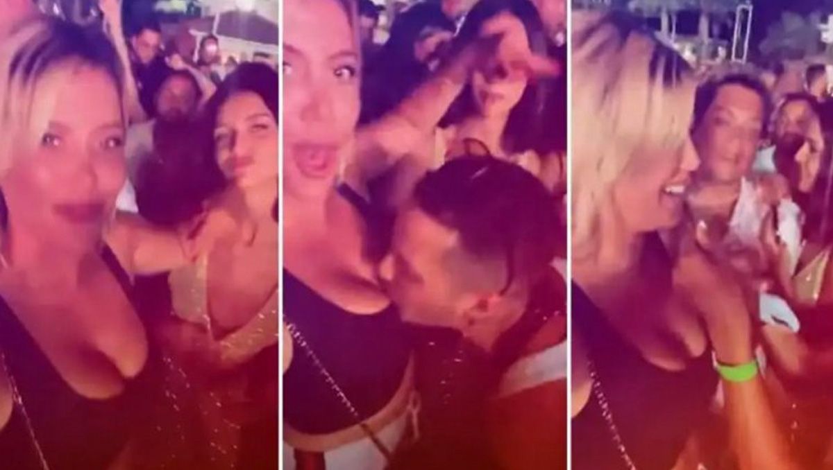 ¿Quién es el hombre que besó los pechos de Wanda Nara?