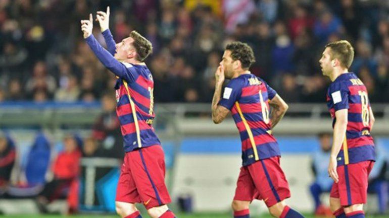 Con un gol de Messi, el Barça goleó 3 a 0 a River y se consagró campéon