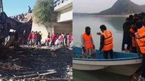 pakistan: 51 muertos tras el naufragio de un barco y la caida de un micro