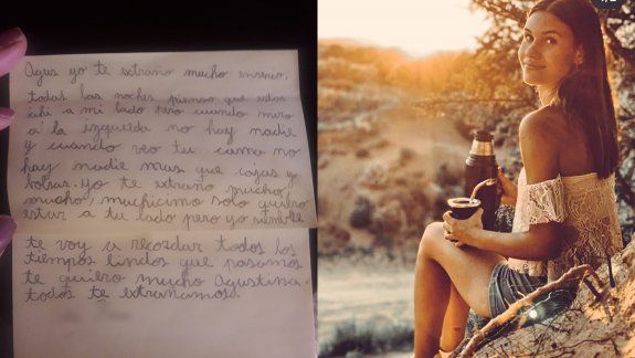 La dolorosa carta que escribió la hermana menor de Agustina