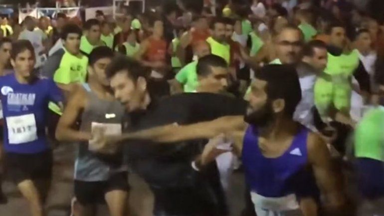 La captura del momento de la agresión