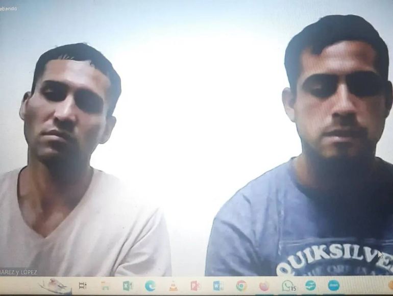 La justicia difundió las imágenes de los acusados.