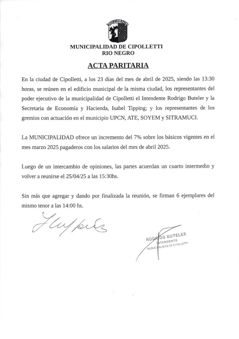 Acta paritaria 23 de abril.