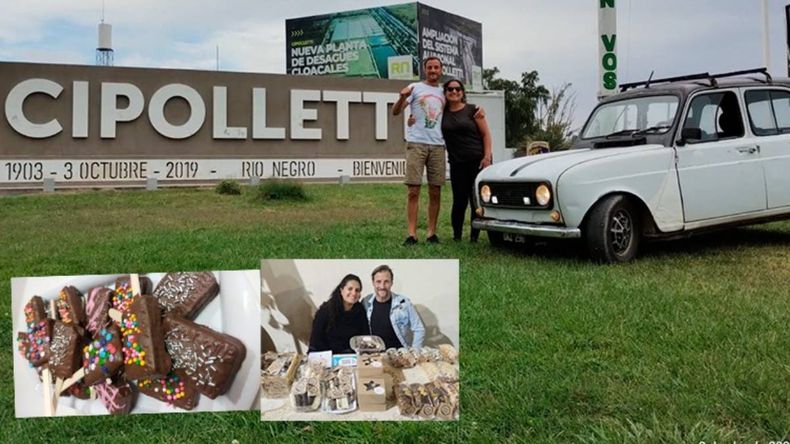 Clara, la repostera que llegó a Cipolletti en un coche modelo 74 desde Entre Ríos junto a su pareja.